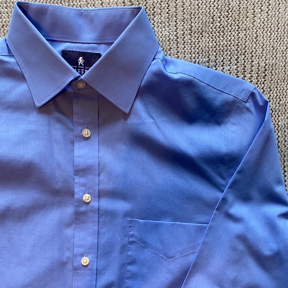 Stafford Light Blue Long-Sleeve Dress Shirt
